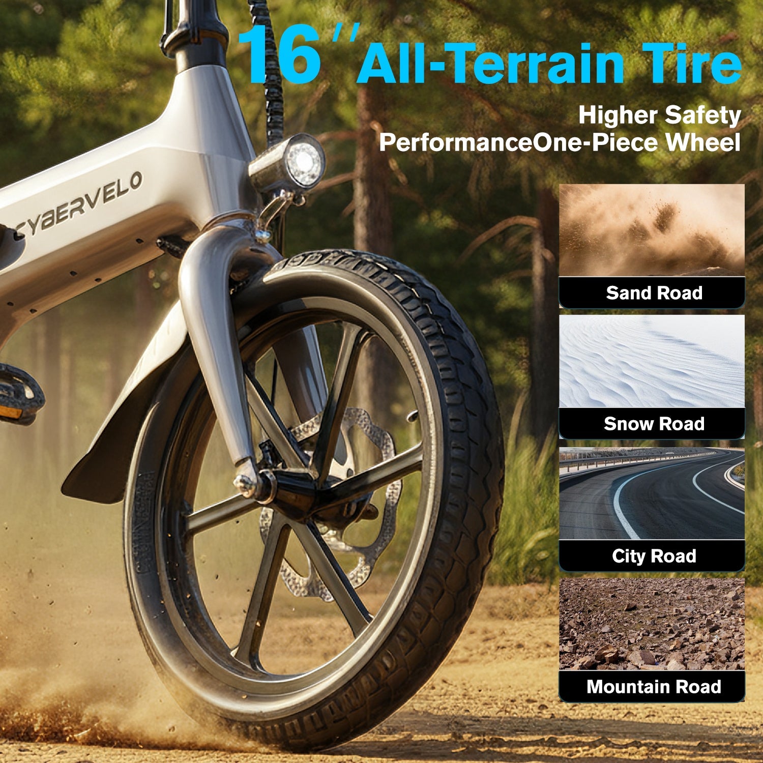 EK13-Combo 16"up to 60 Miles 20+MPH